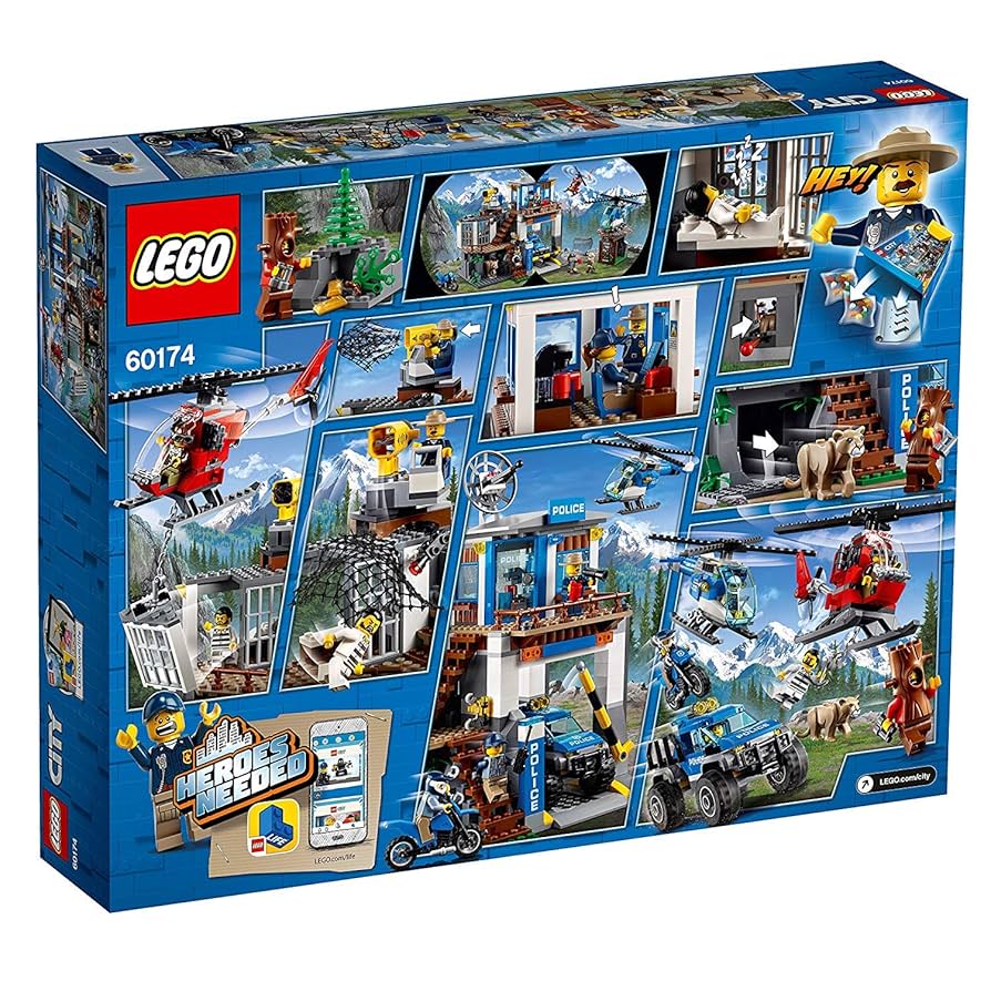 ローカル　下クチビル新品 Amazon.co.jp: レゴ(LEGO) シティ 山のポリス指令基地 60174
